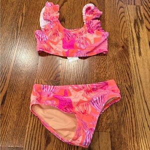 Crewcuts Pink and Orange Starfish Bikini